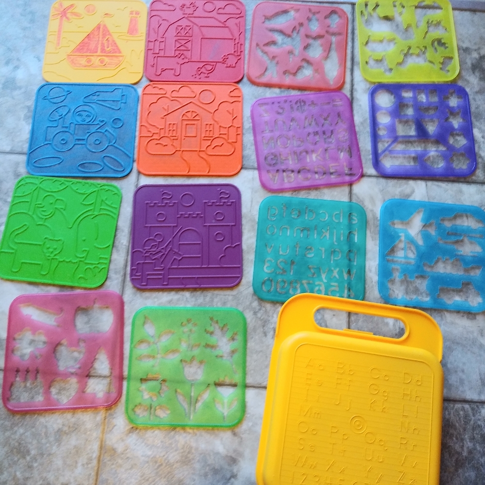 Vintage Tupperware Stencil set